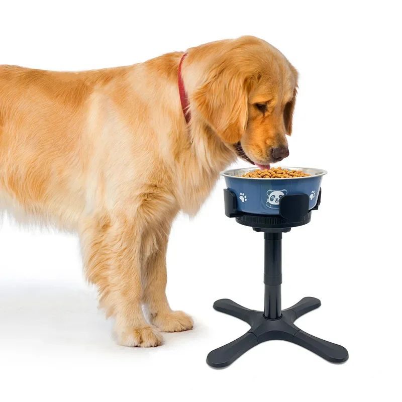 Adjustable Raised No-Slip Dog Bowl for Medium & Large Dogs