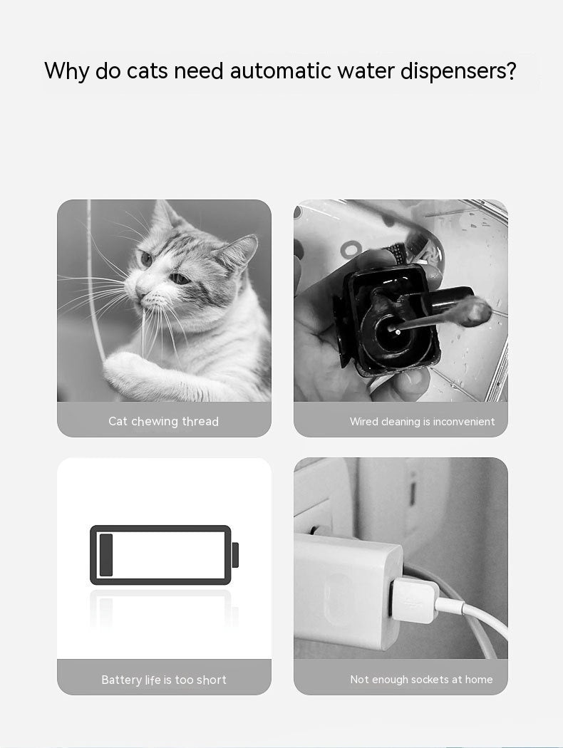 Wireless Cat Water Fountain – Fresh Hydration Anytime