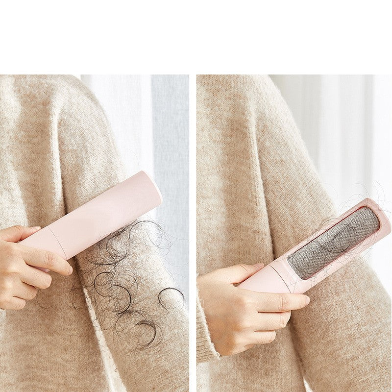Fur-Free Friend: 2_1 Reusable Pet Hair Remover Brush