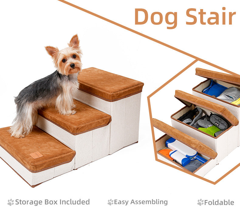 Foldable Dog Steps – Help Your Dog Reach Beds & Sofas