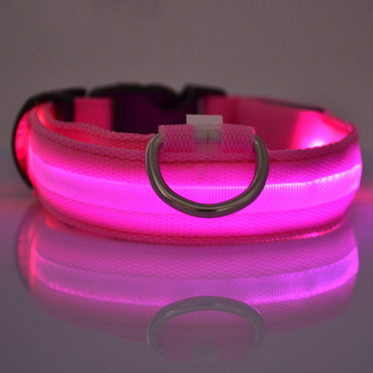 GlowSafe LED Dog Collar – Keep Night Walks Bright & Safe