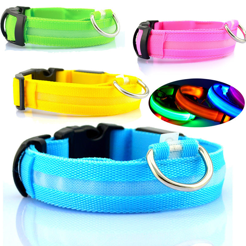 GlowSafe LED Dog Collar – Keep Night Walks Bright & Safe