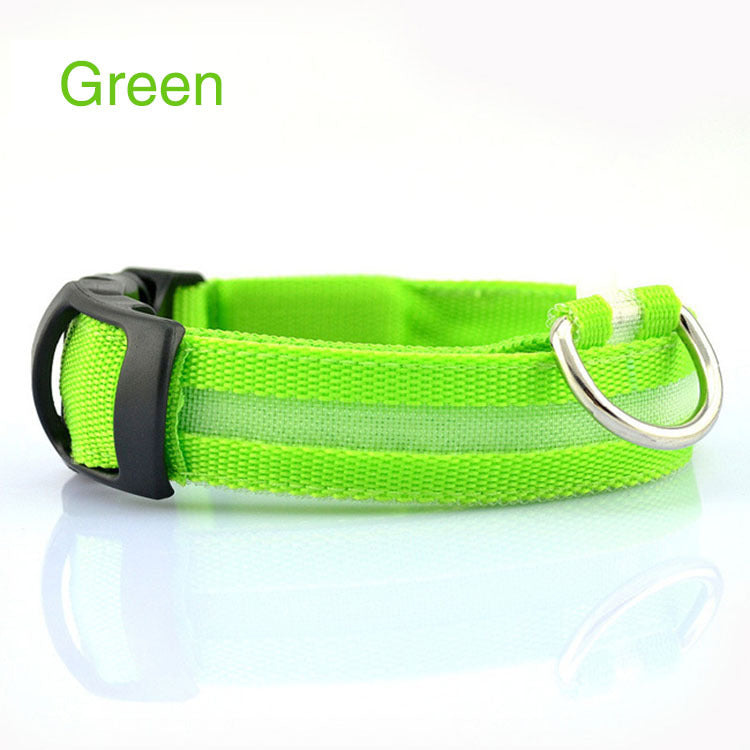 GlowSafe LED Dog Collar – Keep Night Walks Bright & Safe