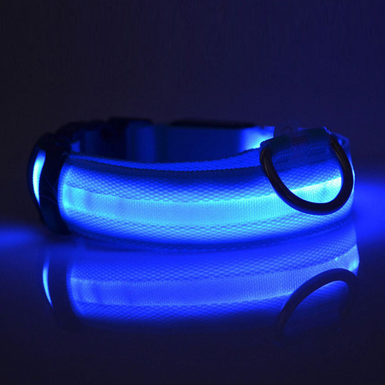 GlowSafe LED Dog Collar – Keep Night Walks Bright & Safe