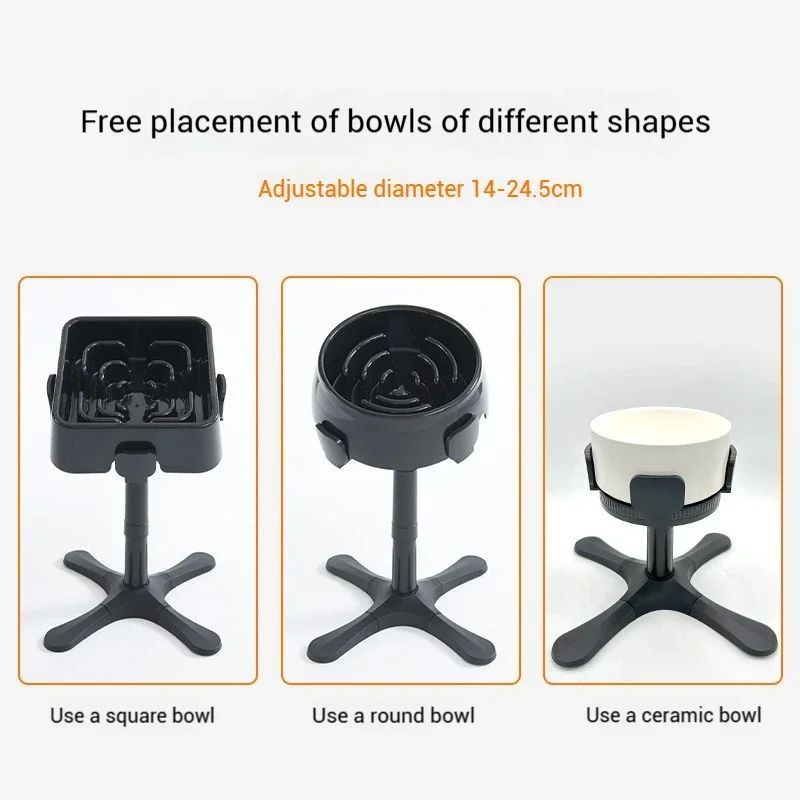 Adjustable Raised No-Slip Dog Bowl for Medium & Large Dogs