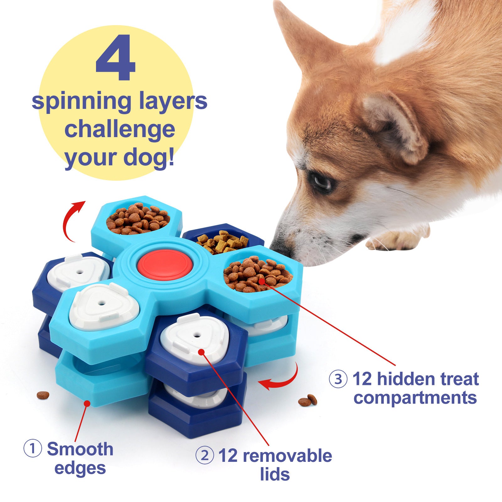 Fun Interactive Dog Feeder – Play, Learn & Snack!