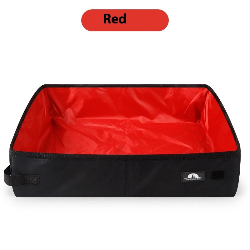 Foldable Waterproof Litter Box – Travel-Ready & Easy Clean!