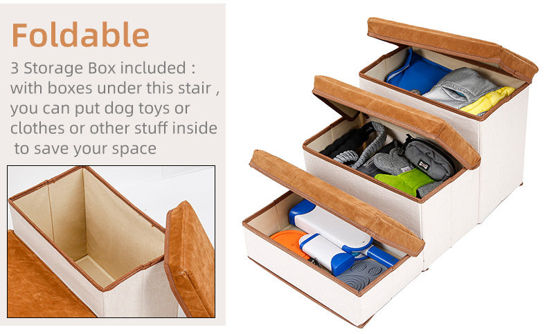 Foldable Dog Steps – Help Your Dog Reach Beds & Sofas