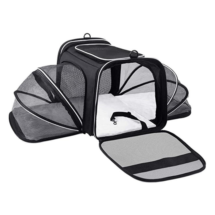 Expandable Pet Travel Bag – Safe, Cozy & Airline Approved!
