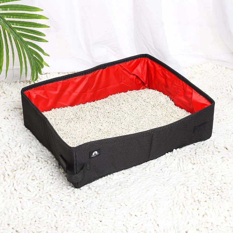 Foldable Waterproof Litter Box – Travel-Ready & Easy Clean!
