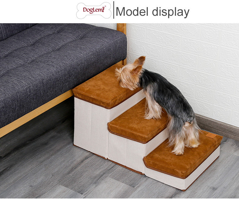 Foldable Dog Steps – Help Your Dog Reach Beds & Sofas