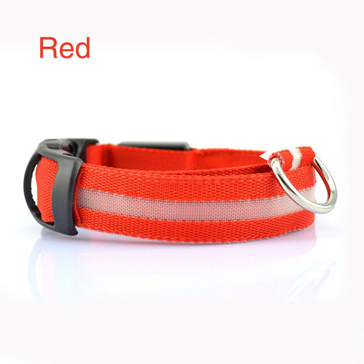 GlowSafe LED Dog Collar – Keep Night Walks Bright & Safe