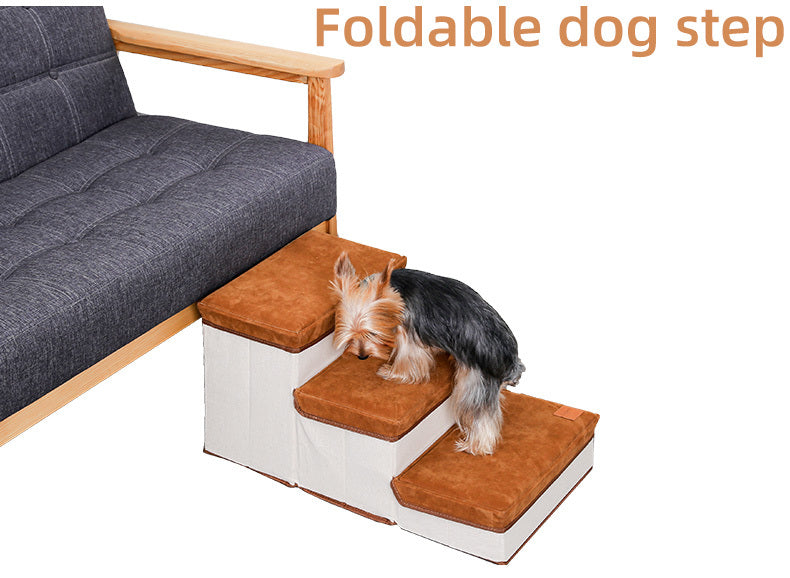 Foldable Dog Steps – Help Your Dog Reach Beds & Sofas