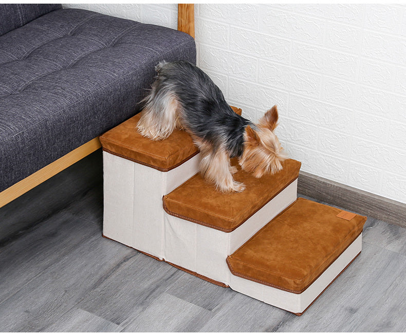 Foldable Dog Steps – Help Your Dog Reach Beds & Sofas