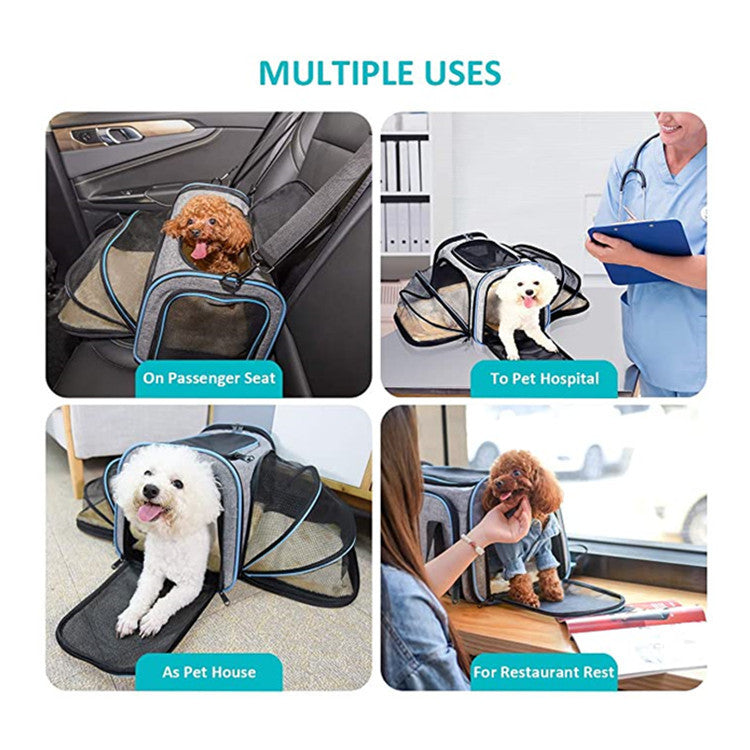 Expandable Pet Travel Bag – Safe, Cozy & Airline Approved!