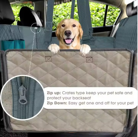 Durable Waterproof Car Seat Cover for Pets -  Free Shipping