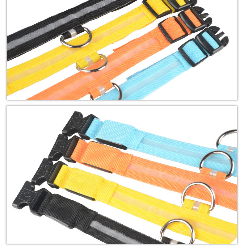 GlowUp LED Pet Collar – Safe Walks, Day or Night