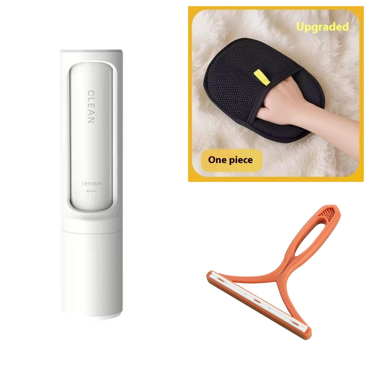 Fur-Free Friend: 2_1 Reusable Pet Hair Remover Brush
