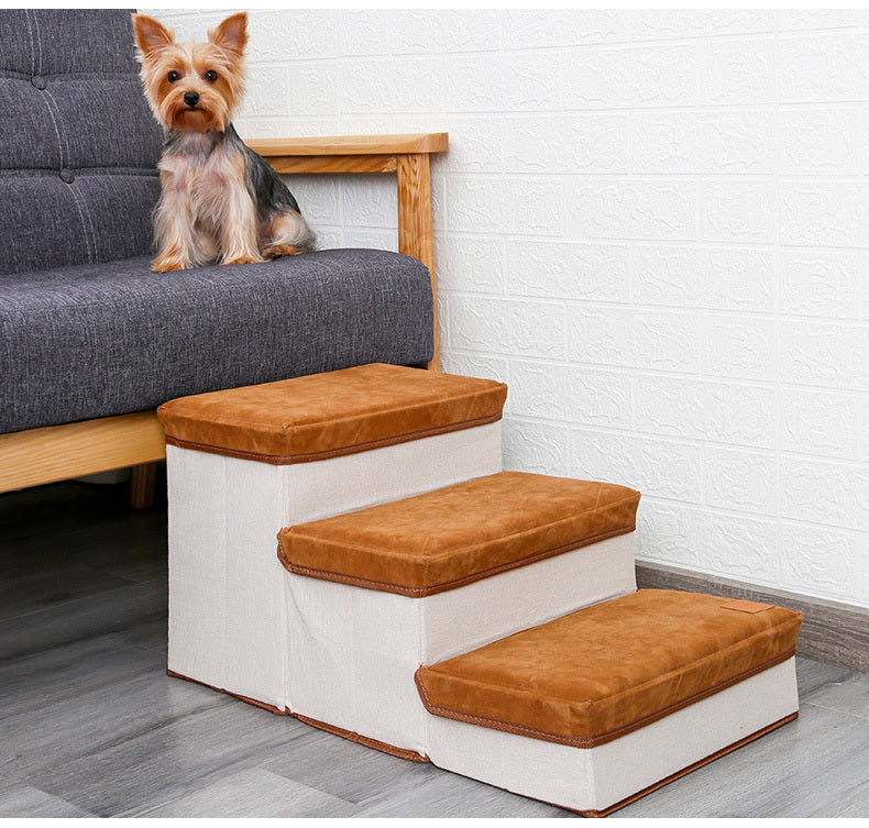Foldable Dog Steps – Help Your Dog Reach Beds & Sofas