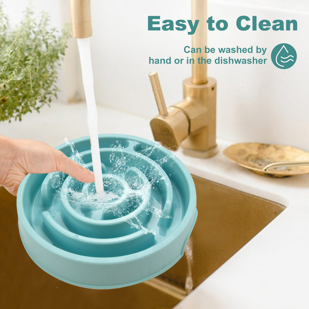 Fun Silicone Slow Feeder Anti-Choke Puzzle Bowl for Happy, Healthy Pups